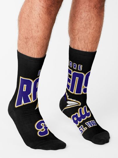 Baltimore Ravens Socks, Gift For Fan
