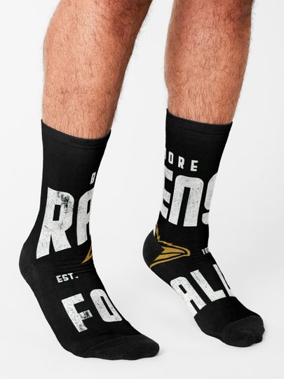 Baltimore Ravens Socks, Gift For Fan