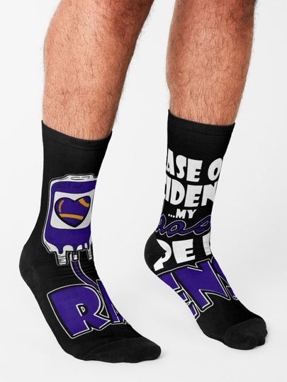 Baltimore Ravens Socks, Gift For Fan