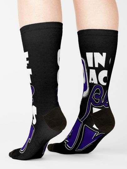 Baltimore Ravens Socks, Gift For Fan