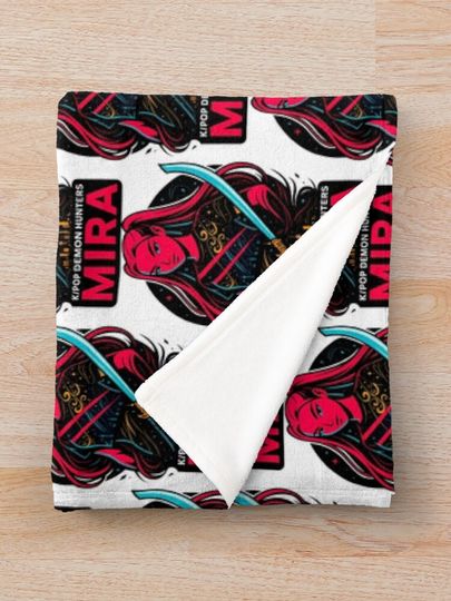 K-Pop Demon Hunters art Mira Fleece Blanket