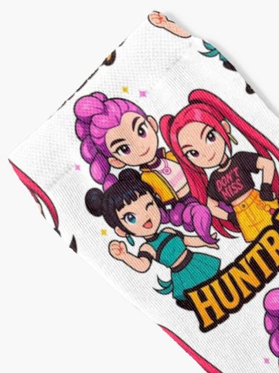 K-Pop Demon Hunters art  Socks, Gift For Fan