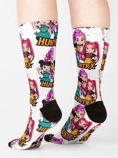 K-Pop Demon Hunters art  Socks, Gift For Fan