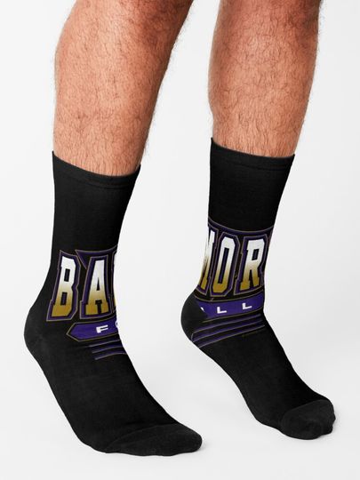 Baltimore Ravens Socks, Gift For Fan