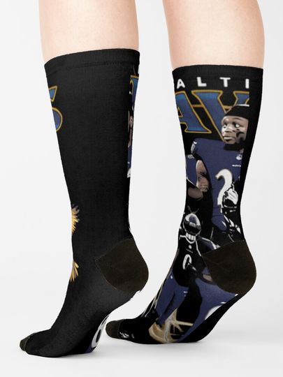 Baltimore Ravens Socks, Gift For Fan