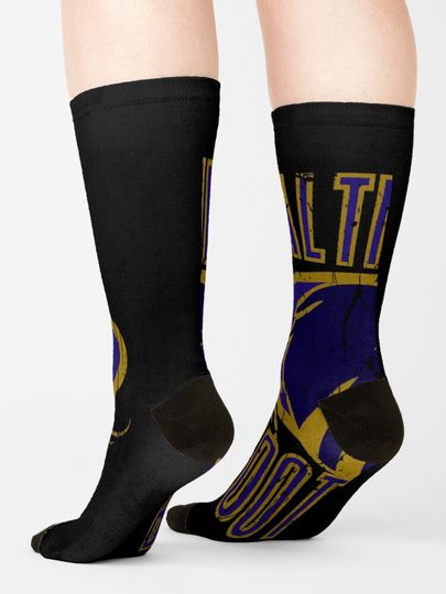 Baltimore Ravens Socks, Gift For Fan