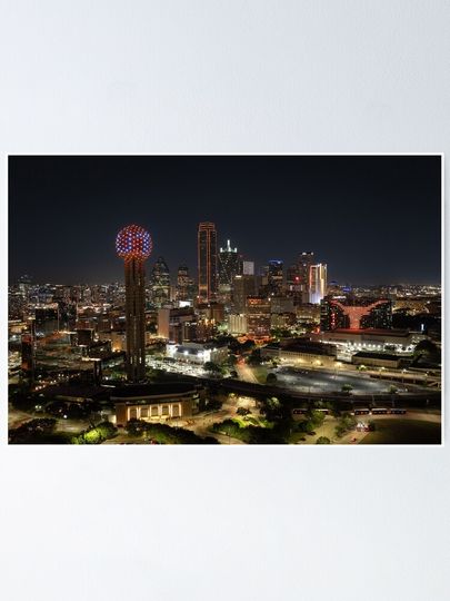 LH Dallas Skyline Poster
