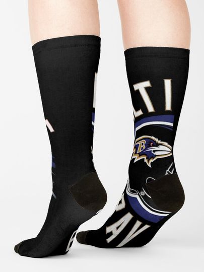 Baltimore Ravens Socks, Gift For Fan
