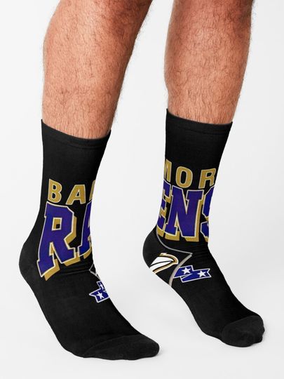 Baltimore Ravens Socks, Gift For Fan