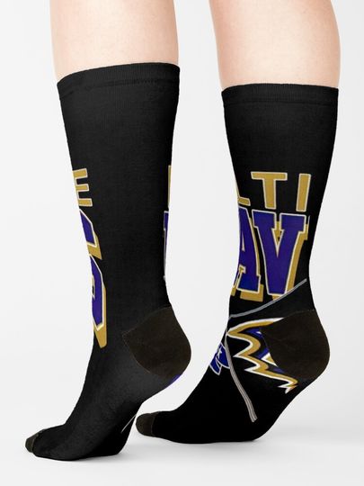 Baltimore Ravens Socks, Gift For Fan