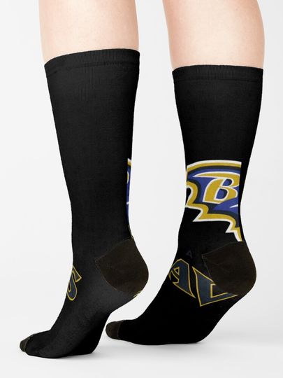 Baltimore Ravens Socks, Gift For Fan