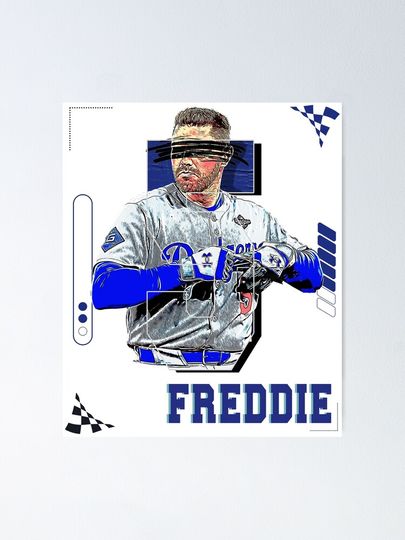 Freddie Freeman baseball Player Design 3 Poster