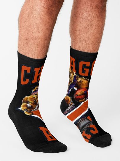 Chicago Bears Socks, Gift For Fan