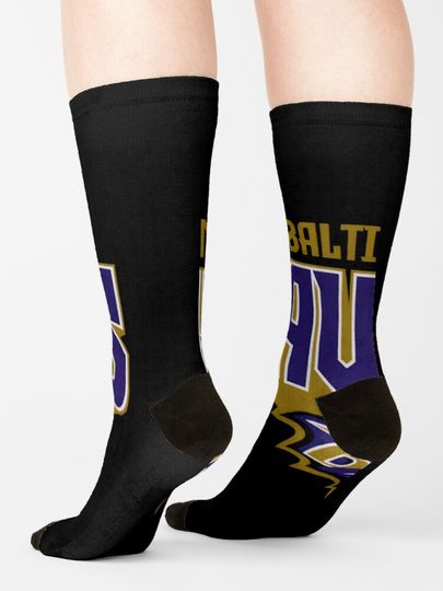 Baltimore Ravens Socks, Gift For Fan