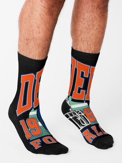 Denver Broncos Socks, Gift For Fan
