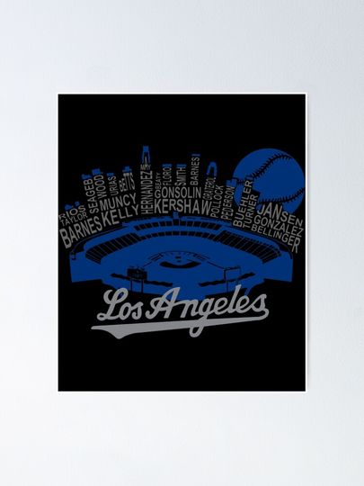 Baseball | Los Angeles Dodgers Poster