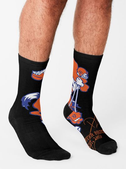 Denver Broncos Socks, Gift For Fan