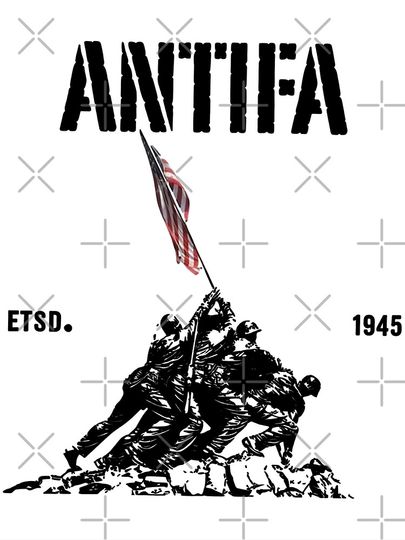 Antifa estd 1945 Patriotic Anti Fascist, Pro Democracy No Kings Poster