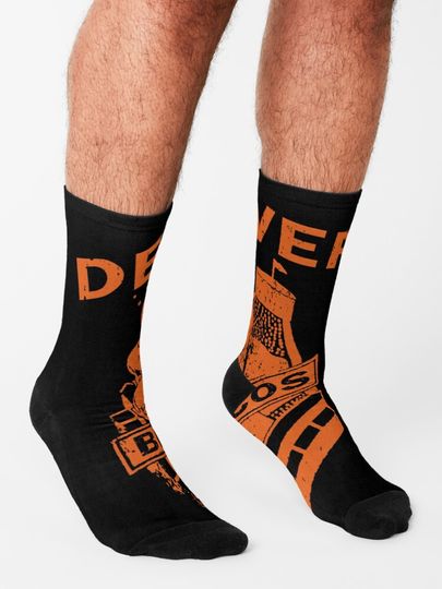 Denver Broncos Socks, Gift For Fan