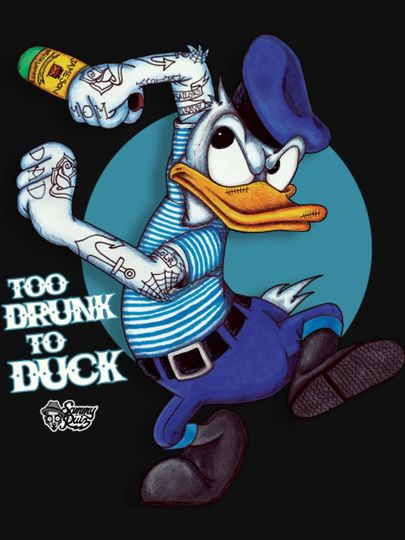 Art - Donald Duck Lightweight Sweatshirt