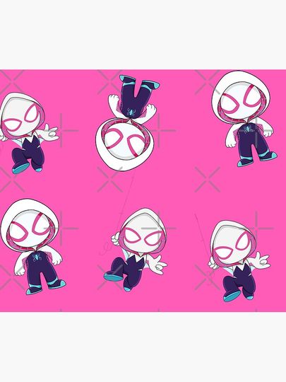 Set of little spider ghost, Gwen baby spidey girl Mouse Pad