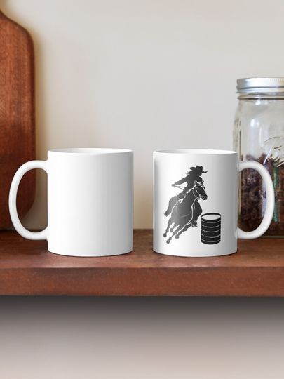 Barrel Racing, Barrel Racer, Cowgirl Coffee Mug