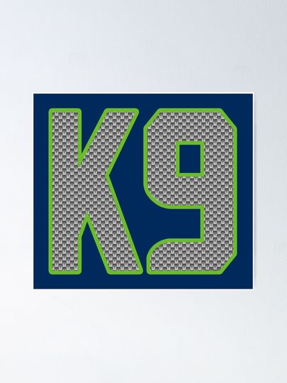 Seattle Seahawks Kenneth Walker III K9 by CH3Media Poster