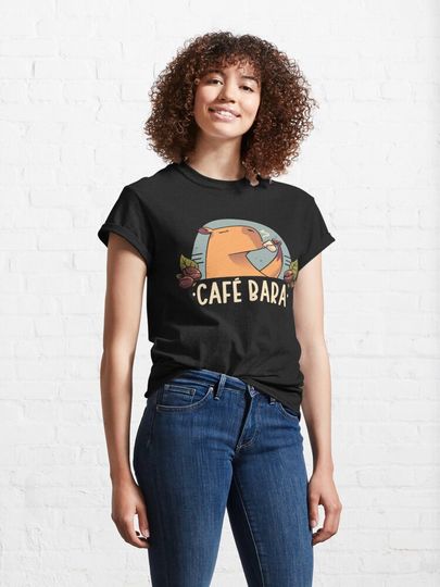 CafeBara Cute Coffee Capybara T-Shirt