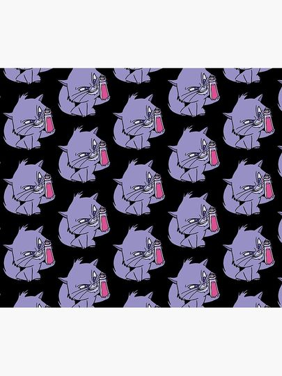 Yzma Cat With Poison Bottle Throw Blanket