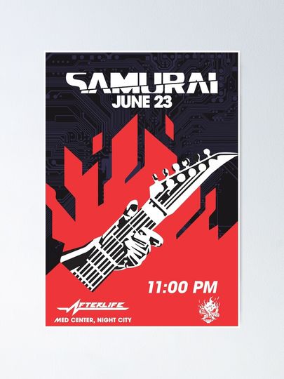 Samurai, Live At The Afterlife Poster