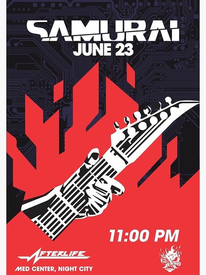 Samurai, Live At The Afterlife Poster