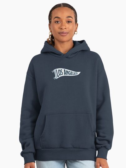 Los Angeles Pennant   Premium Oversized Hoodie