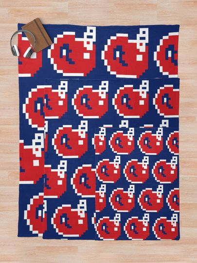 8-Bit Buffalo Throw Blanket