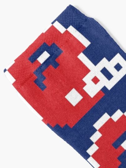 8-Bit Buffalo Socks, Gift For Fan