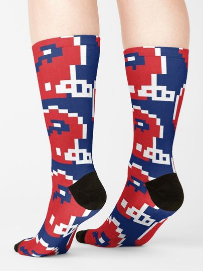 8-Bit Buffalo Socks, Gift For Fan