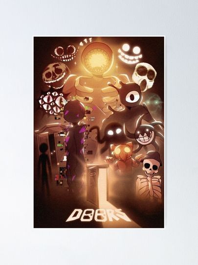 Roblox doors,  all team  Poster