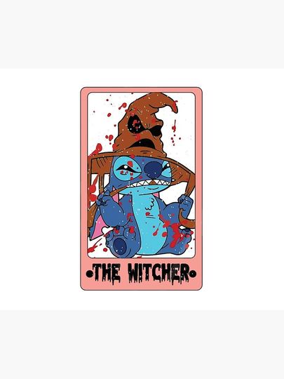 Stitch The Witch Tarot Card Disney Halloween Poster