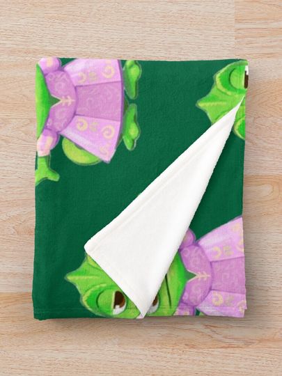 Pascal in a dress - Tangled  Throw Blanket