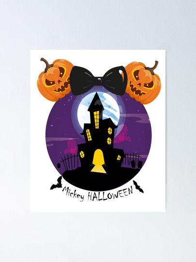 Mickey Halloween Disney Halloween Poster