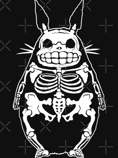 Totoro skeleton Pullover Sweatshirt