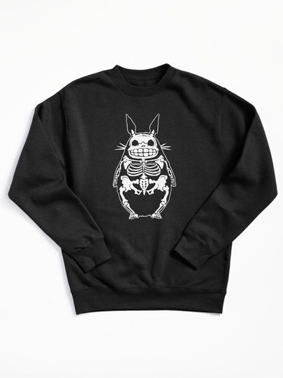 Totoro skeleton Pullover Sweatshirt