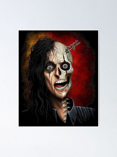 Alice Cooper Poster – Unique Rock Wall Art Gift for Music Lovers