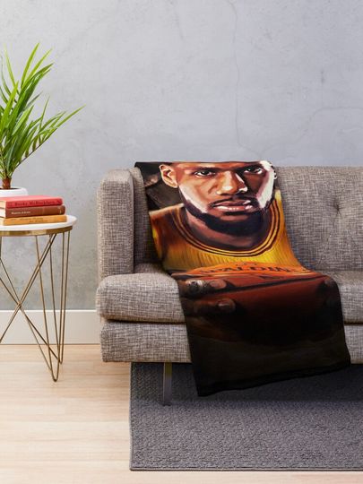 LeBron James Throw Blanket, Gift for Fan