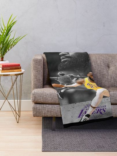 LeBron James Throw Blanket, Gift for Fan