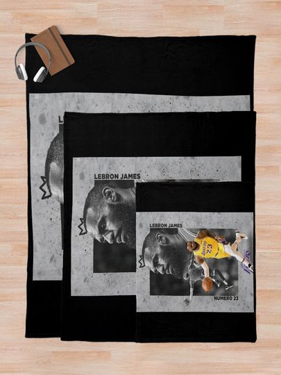 LeBron James Throw Blanket, Gift for Fan