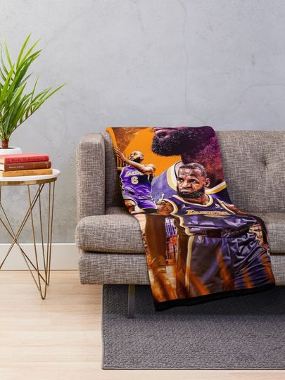 LeBron James Soft Throw Blanket, Comfortable Blanket for Men, Women, Kids