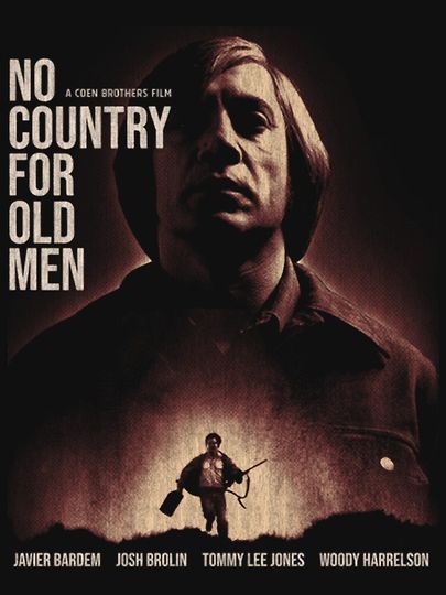 No Country For Old Men Old Movie Classic T-Shirt, Movie Inspired Shirt, Summer Cotton Short Sleeved T-shirt, Gift for Fans