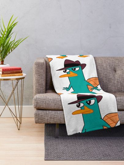 perry the platypus (7) Throw Blanket