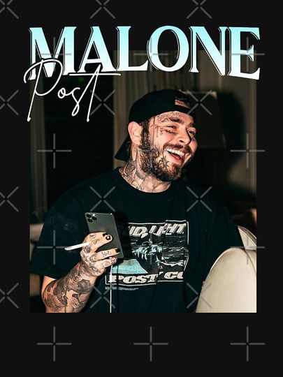 Twelve Posty Carat Sing of Music Post Malone T-Shirt