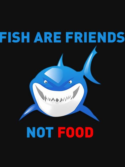 Fish are Friends Not Food - Finding Nemo  	 Pullover Hoodie